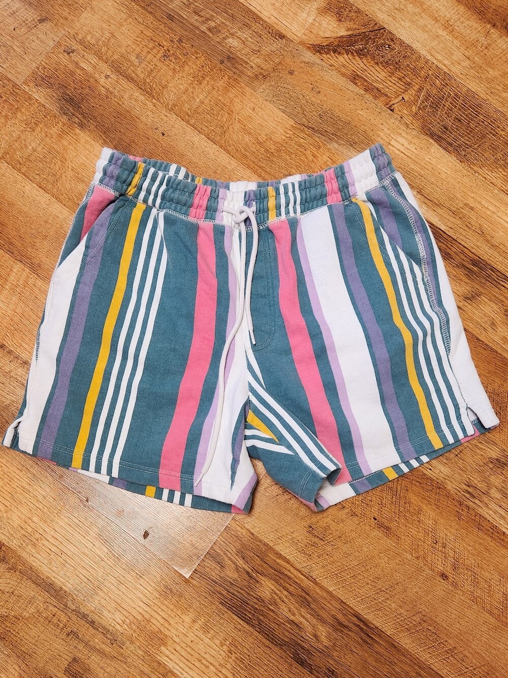 Urban Outfitters Lucien Stripe Fleece Shorts , Sizs L